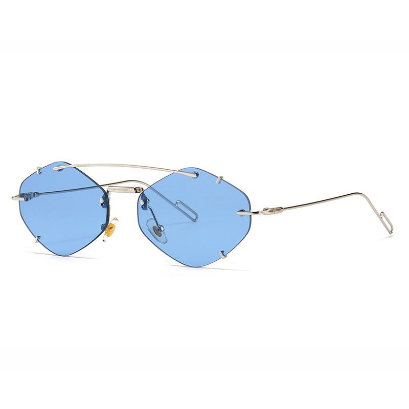 Metal Frameless Sun Glasses Women - Image 2
