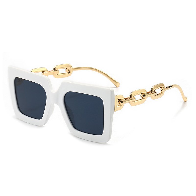 Square Chain Sunglasses Sun Glasses Retro Personalized Fashion Sunglasses For Women - Image 2