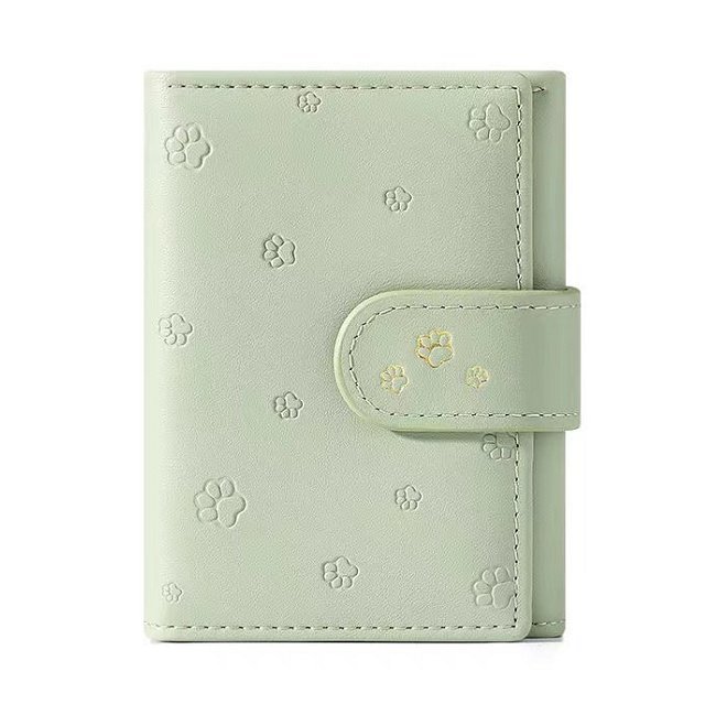 Fashion Small Paw Print Wallets Women Soft PU Leather Card Holder Purses - Image 7