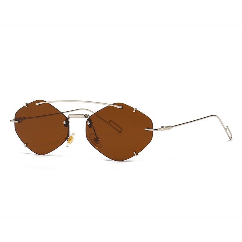 Metal Frameless Sun Glasses Women - Image 8